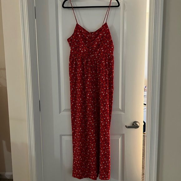 Madewell Ruched Wide-Leg Jumpsuit in Prairie Posies - Picture 8 of 8